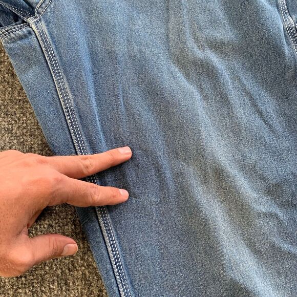 Vintage Liberty Carpenter Utility Jeans Blue Denim Size 36x30 (Actual 34x28.5) - Picture 5 of 16